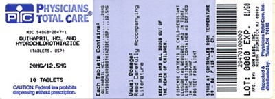 Image Of 20/12.5 mg Package Label (Package Label 02)